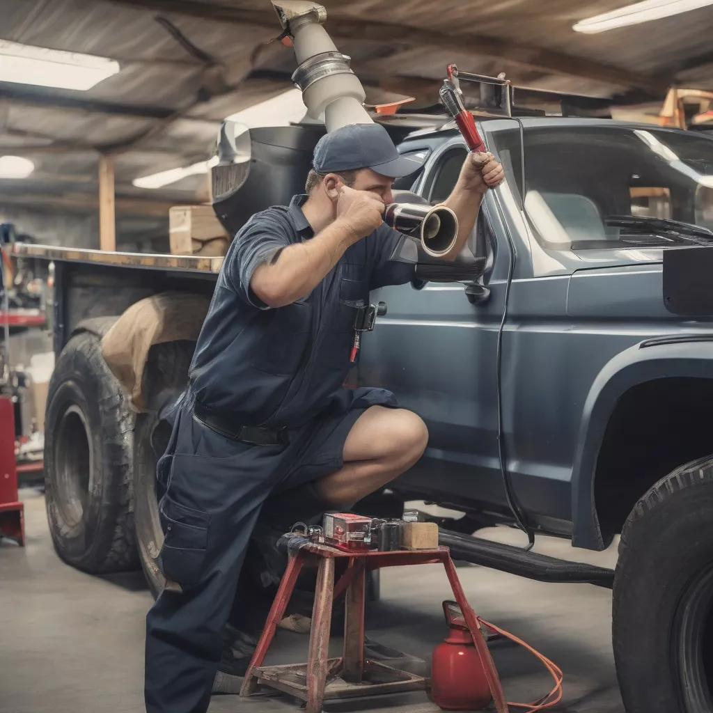 Truck Air Horn Installation