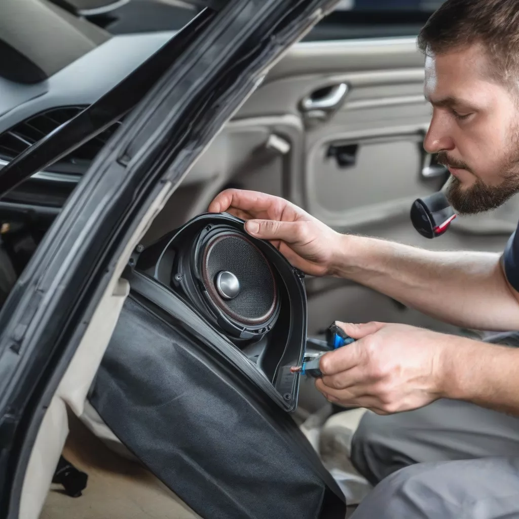 Lắp đặt loa cánh cửa ô tô
