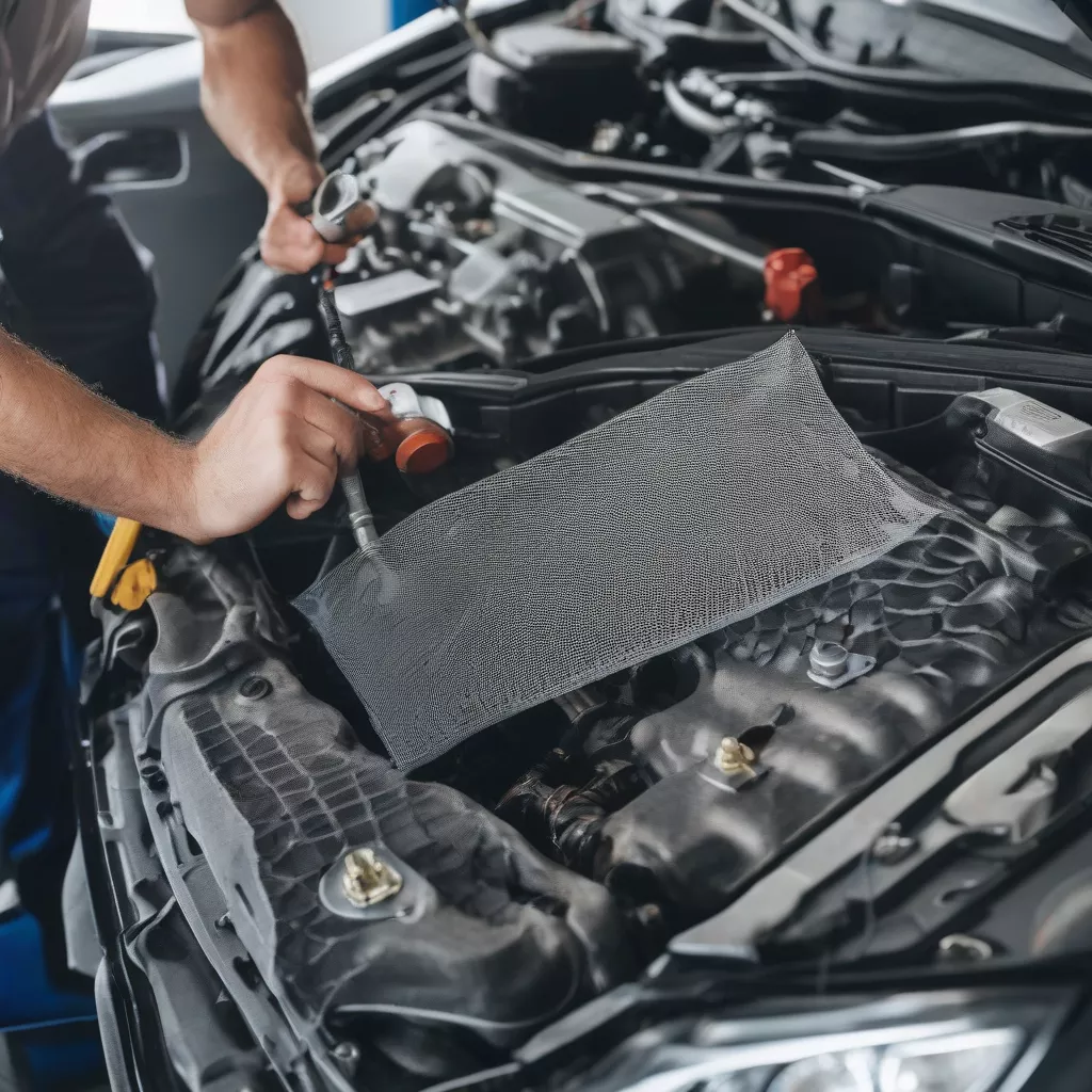 Lắp đặt lưới chống chuột cho ô tô