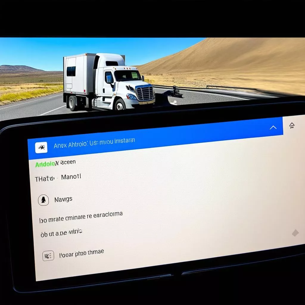 Lắp đặt màn hình Android cho xe tải