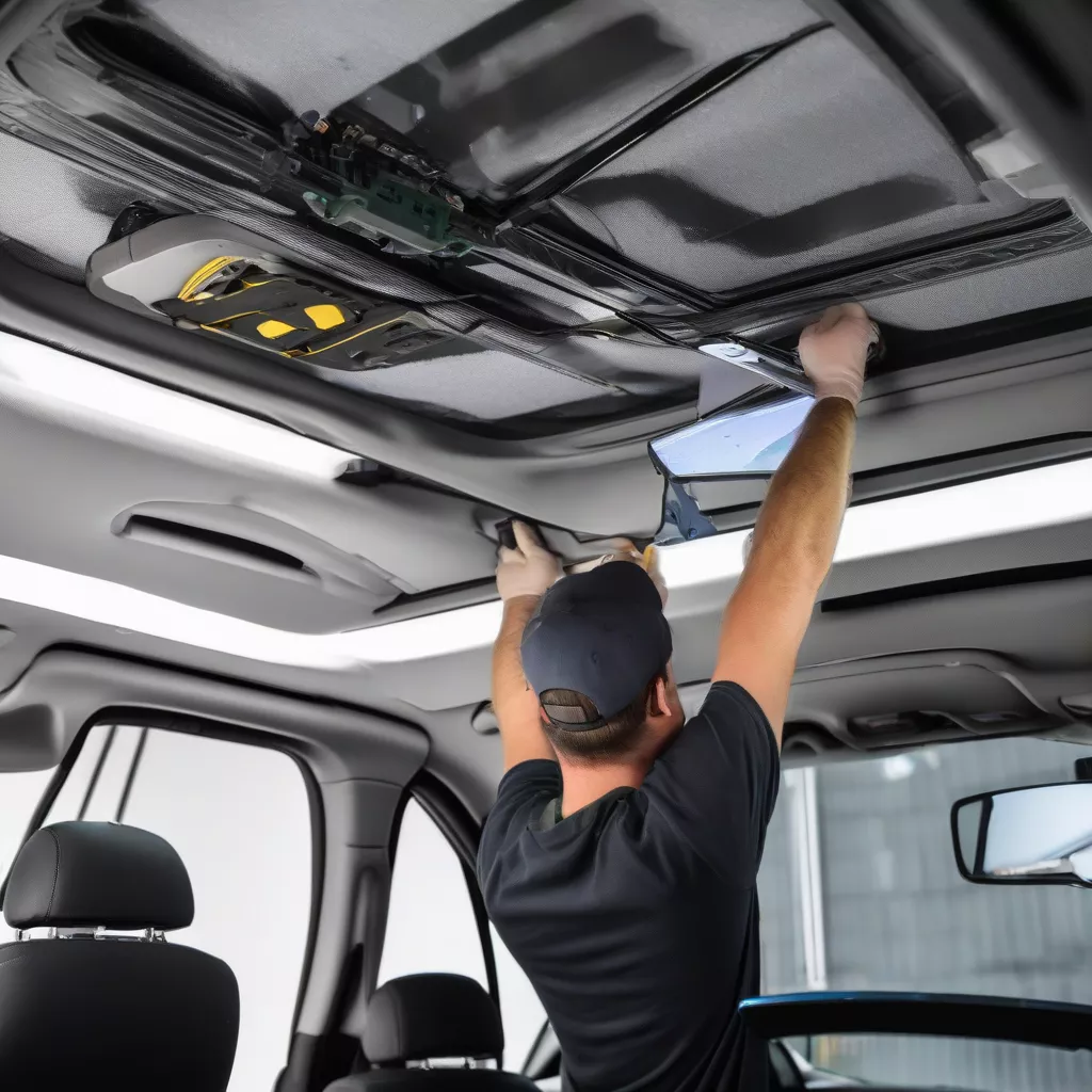 Installation eines Dachmonitors