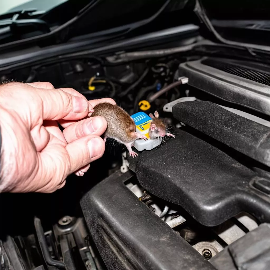 Lắp đặt máy đuổi chuột ô tô