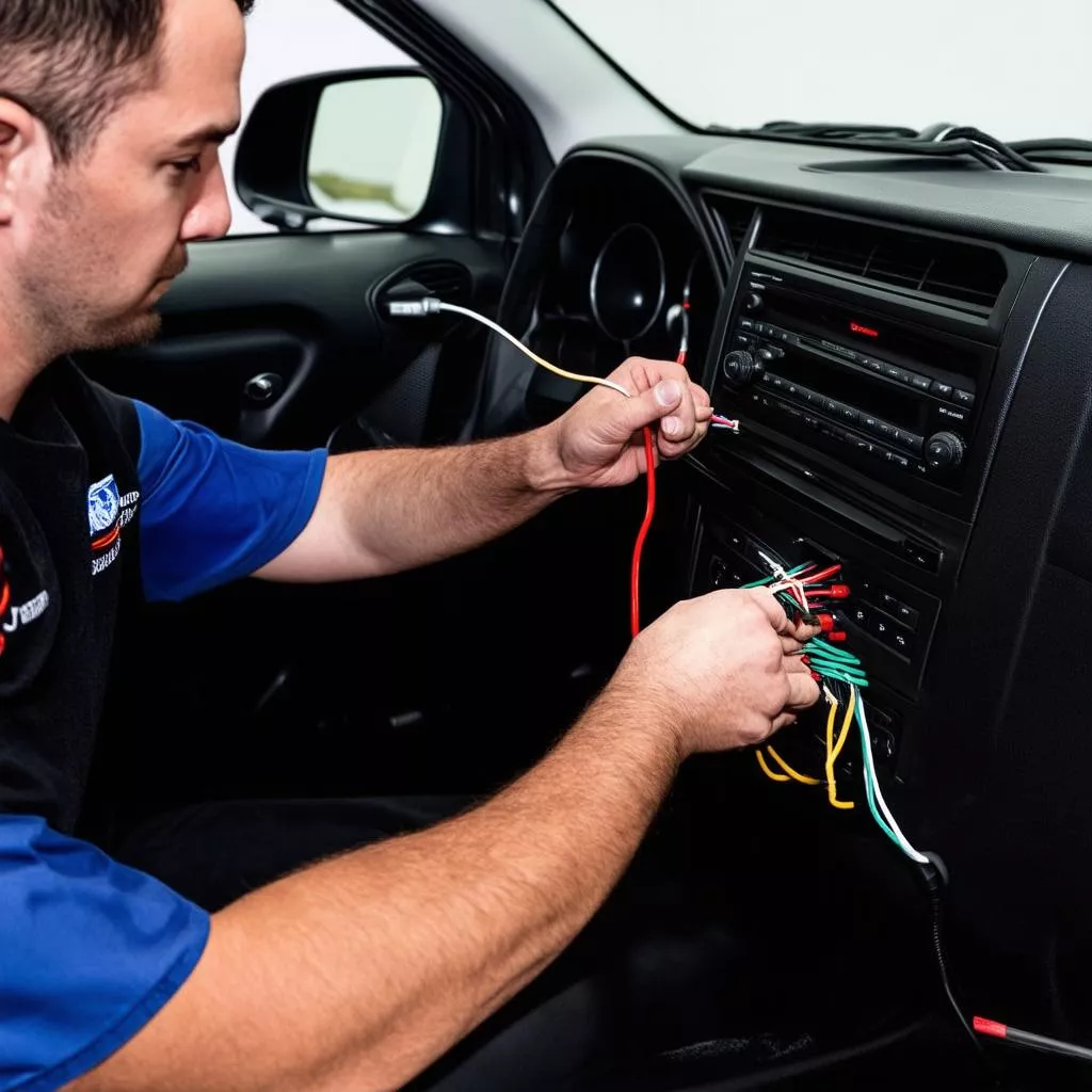 Installazione di un sistema di intrattenimento per auto