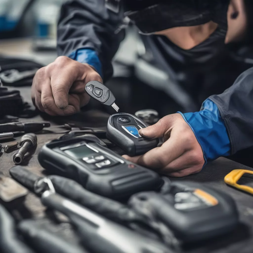Professional car smart key installation