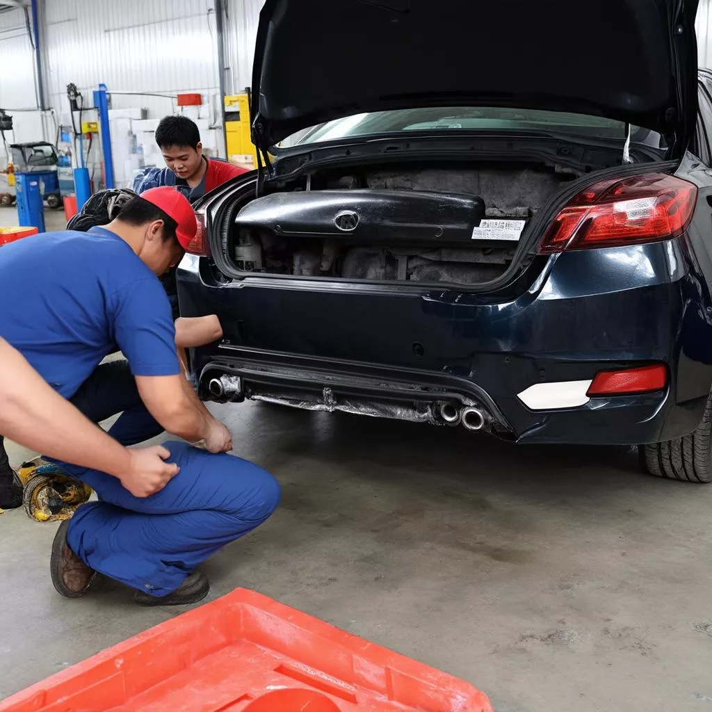 Lắp đặt tấm chắn gầm ô tô tại Hà Nội