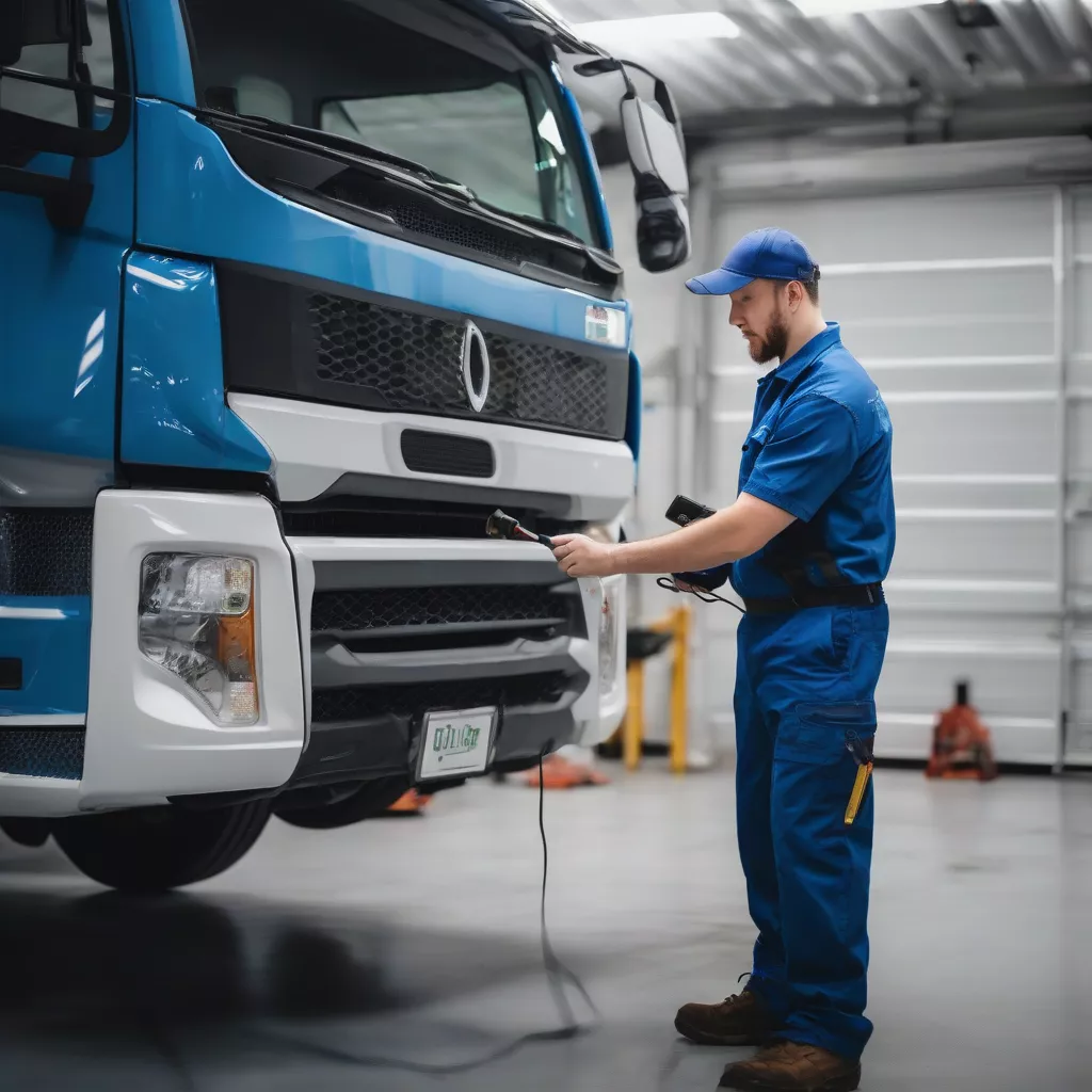 Installation eines GPS-Trackers im LKW