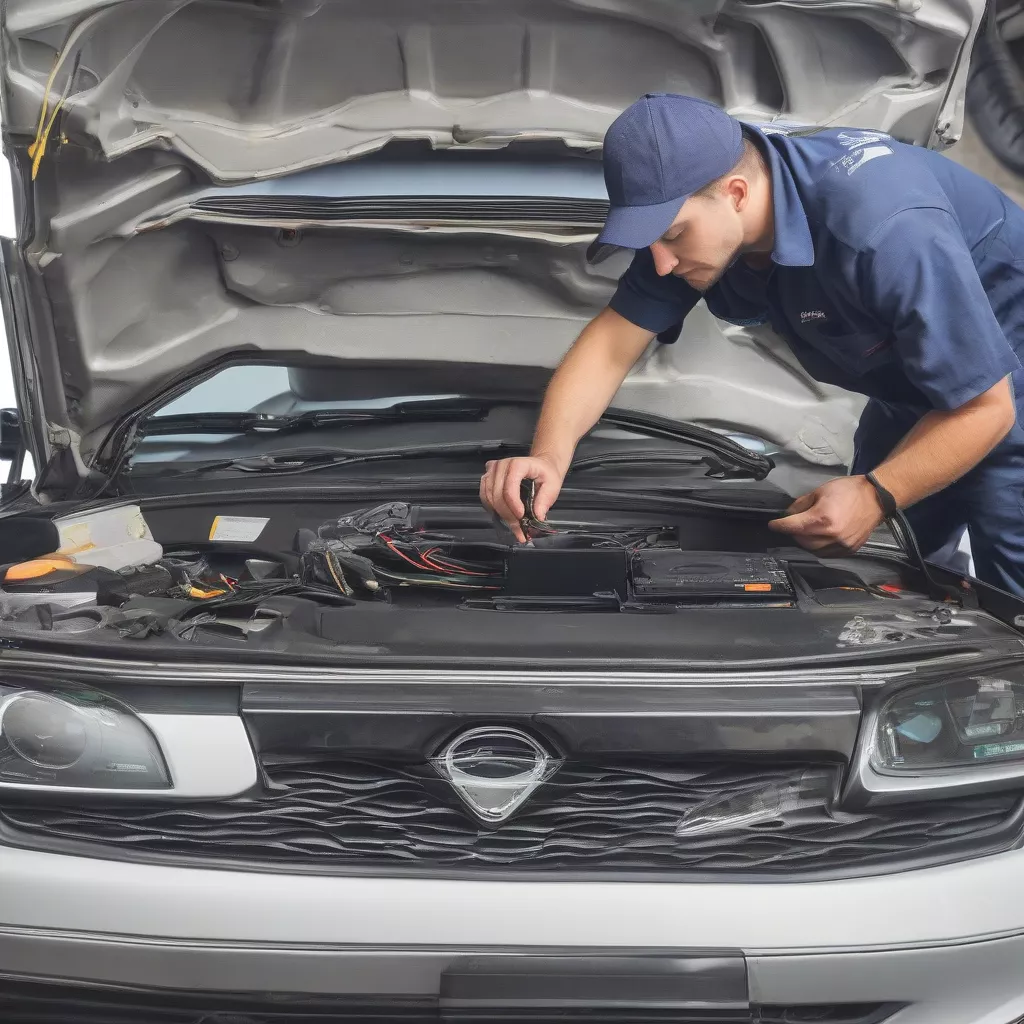 Installation eines GPS-Trackers im Auto