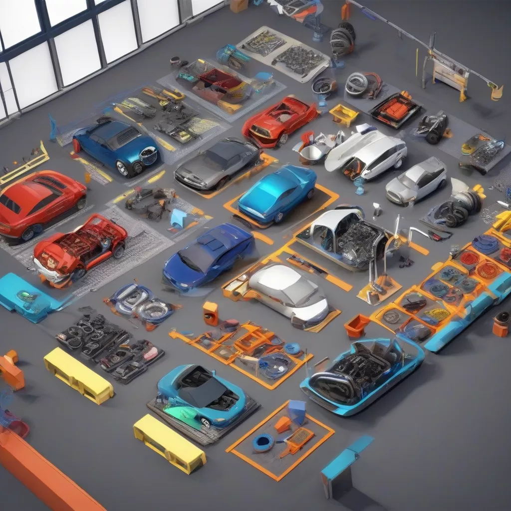 Khám Phá Thế Giới Xe Cộ Qua Game Lắp Ráp Xe Ô Tô