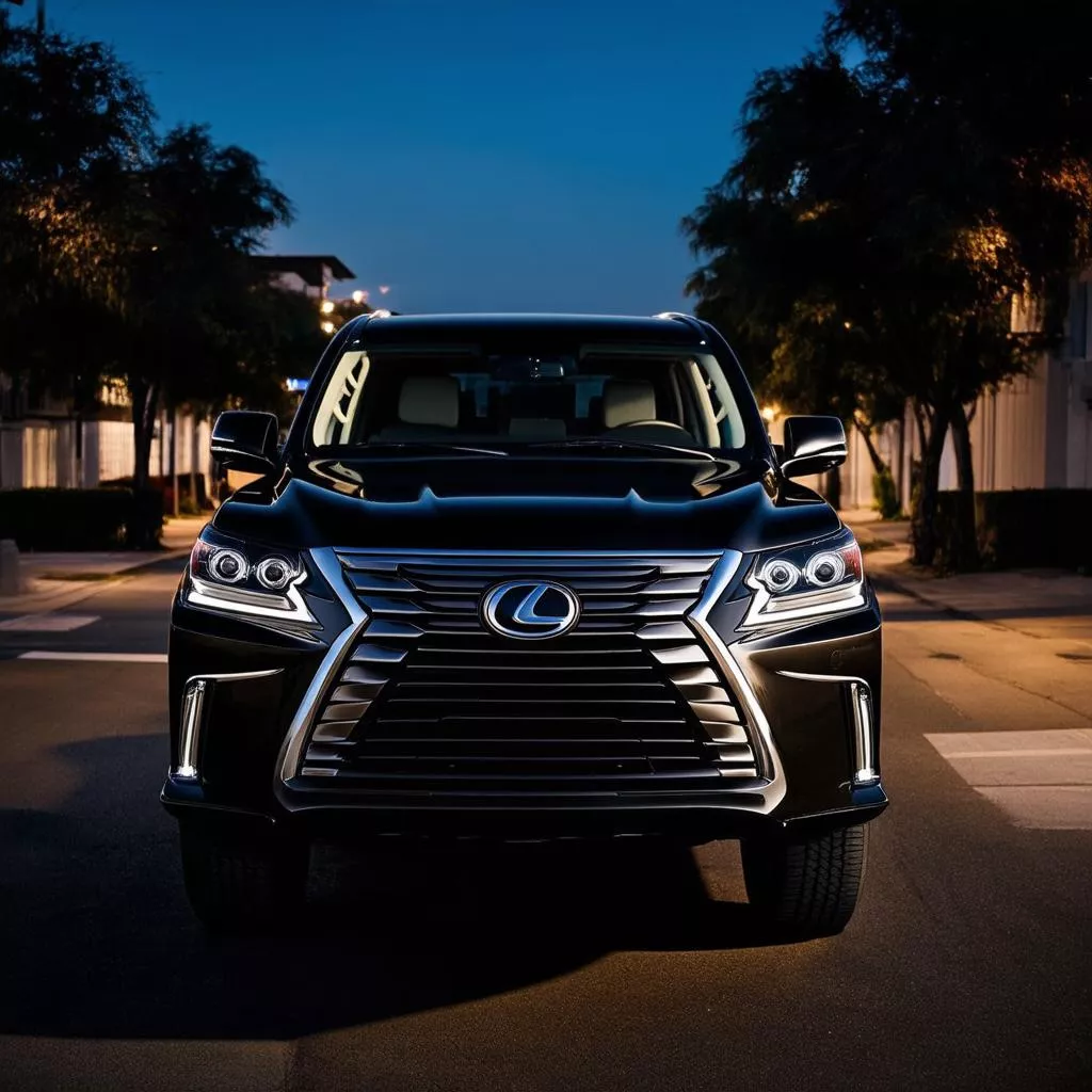 Lexus LX 570 at Night