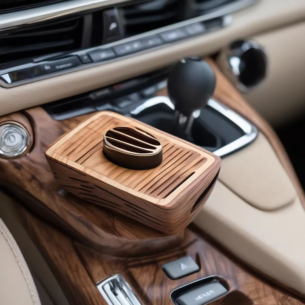 Lọ đựng nước hoa ô tô gỗ