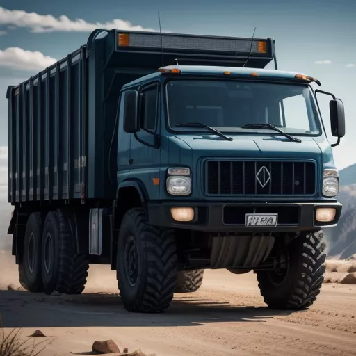 Logo Kamaz sul frontale di un camion