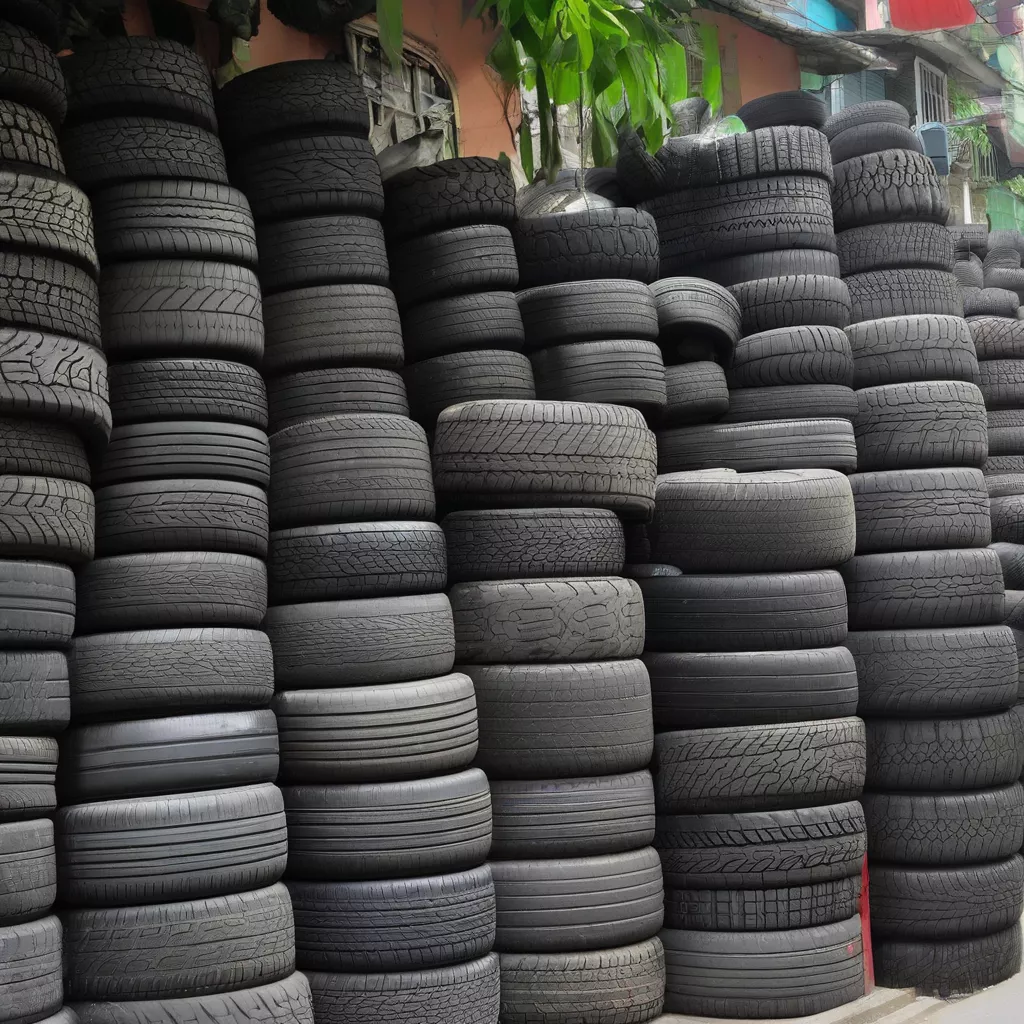Vietnamese car tires in Hanoi