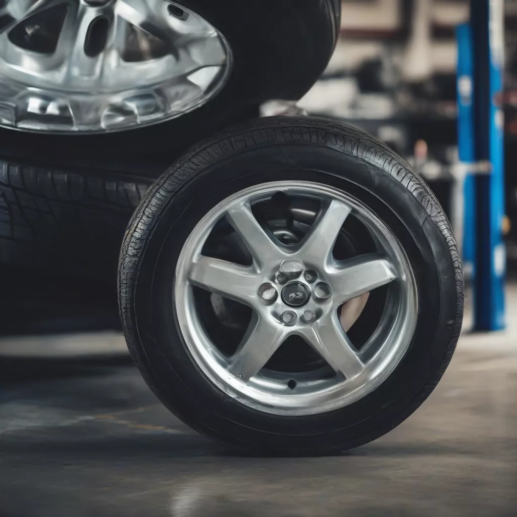Car tires at Hanoi Truck dealer
