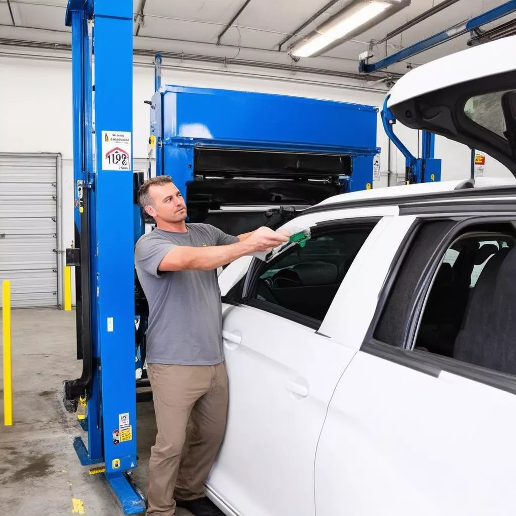 Lựa chọn bán cầu nâng rửa xe ô tô