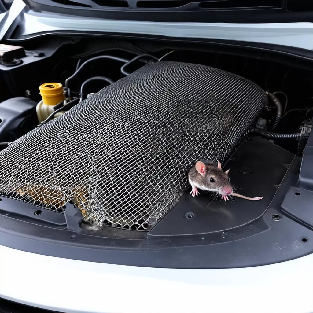 Lưới chắn chuột ô tô: Bảo vệ xế yêu khỏi kẻ gây hại cứng đầu