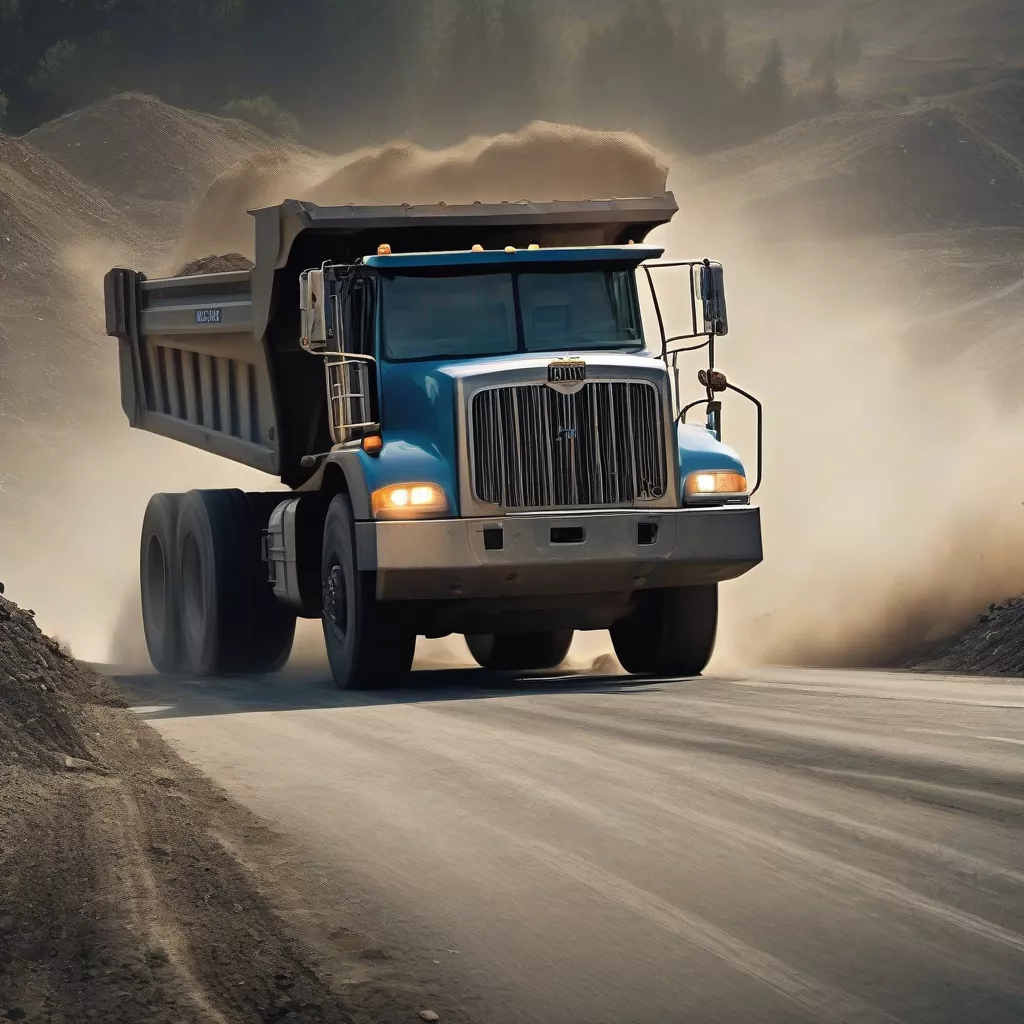 Safe operation of a tri-axle dump truck