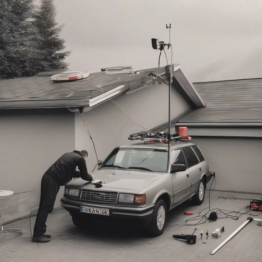 Lắp Đặt Ăng Ten Râu Ô Tô