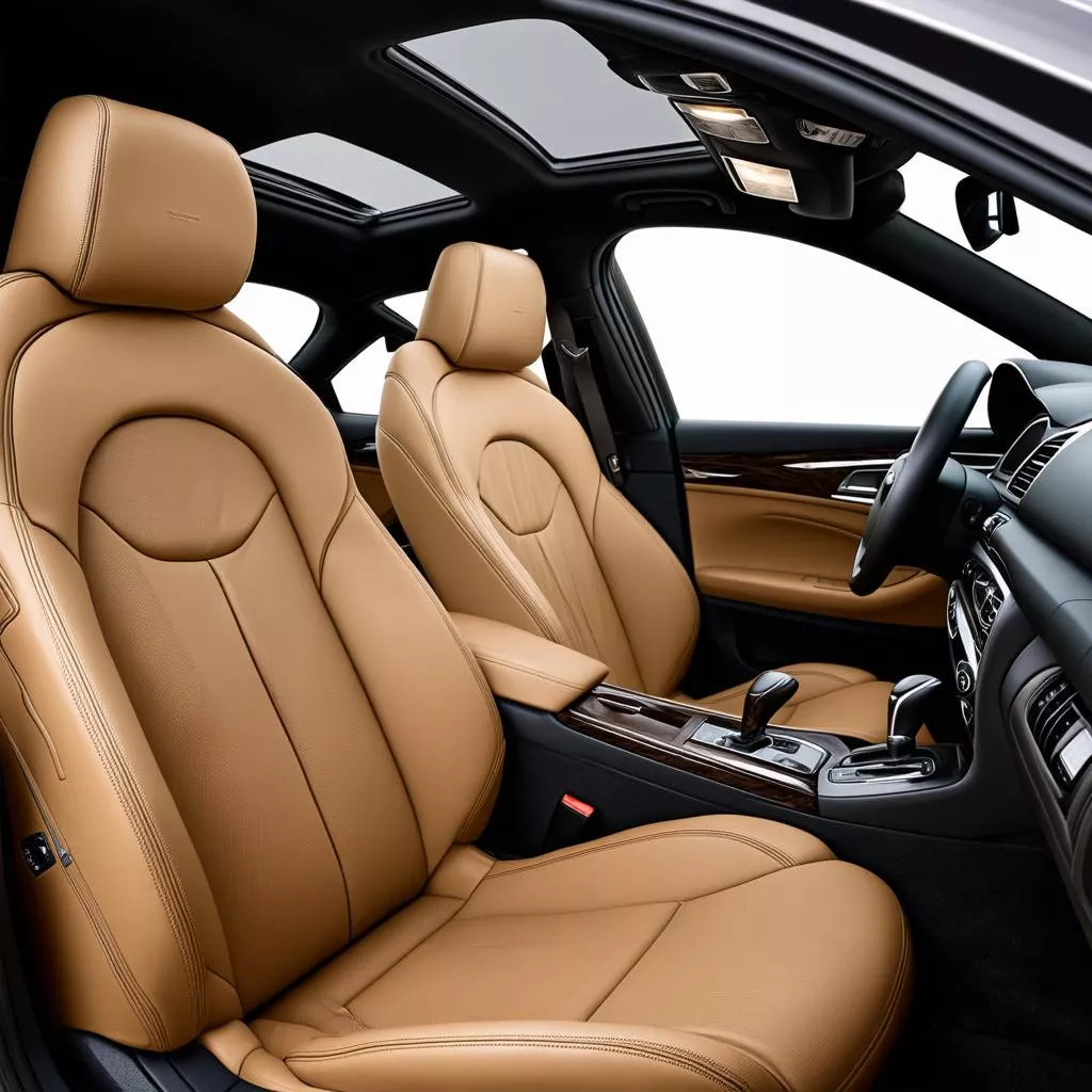 Stylish leather car seat covers