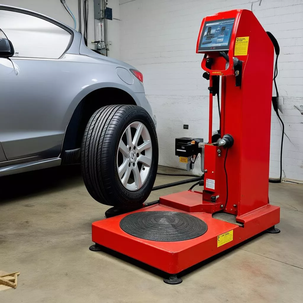 Máy cân bằng lốp ô tô: Bảo bối cho xế yêu lăn bánh êm ái