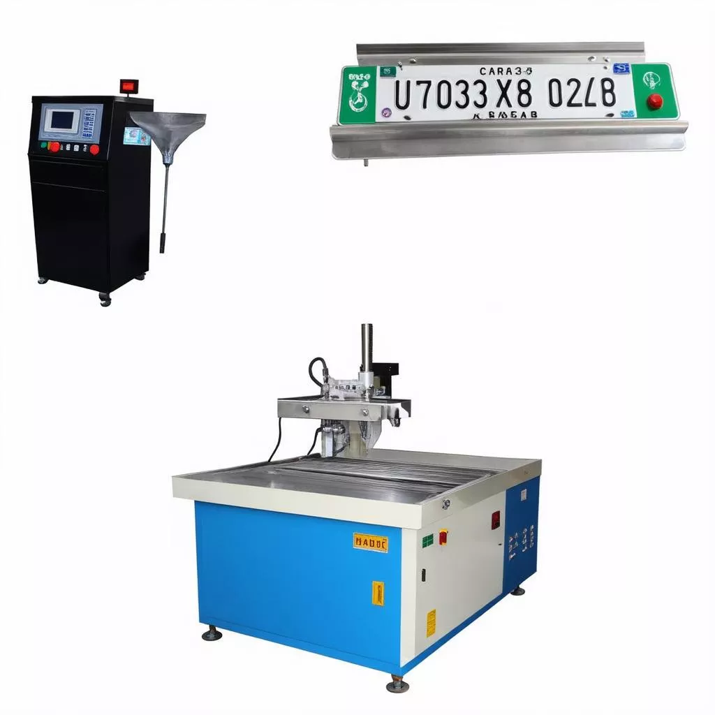 High-quality license plate embossing machine