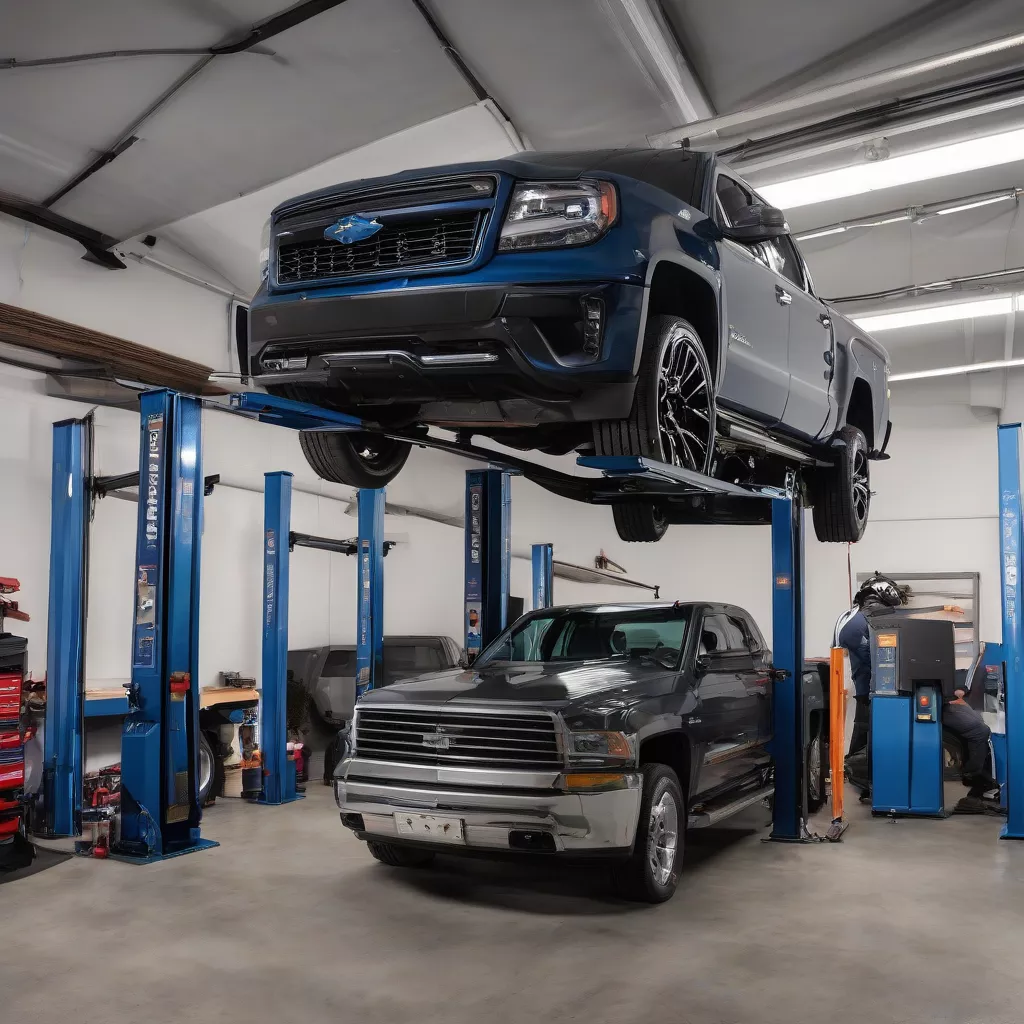 Máy nâng ô tô: Công cụ đắc lực cho ngành sửa chữa xe tải