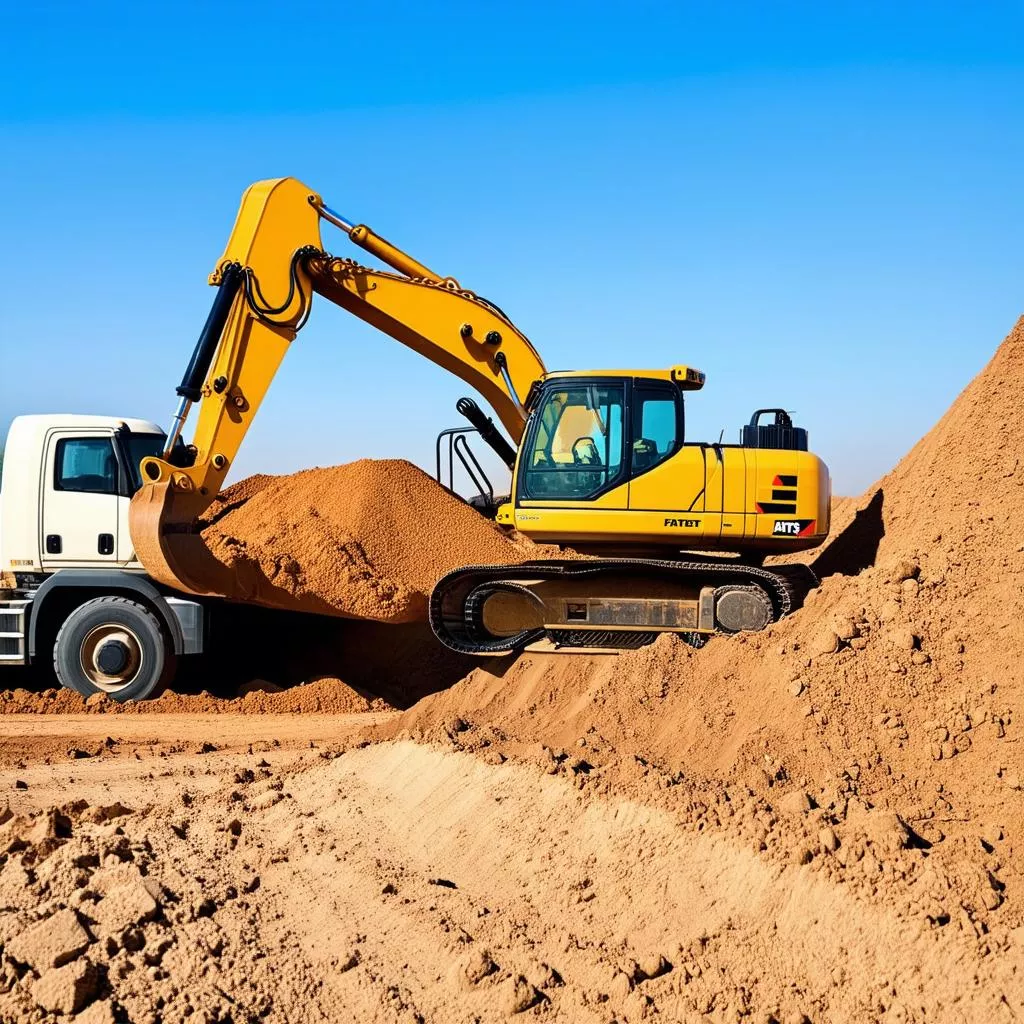 Máy Xúc Cát Ô Tô: Vua Công Trường Vận Hành Bền Bỉ