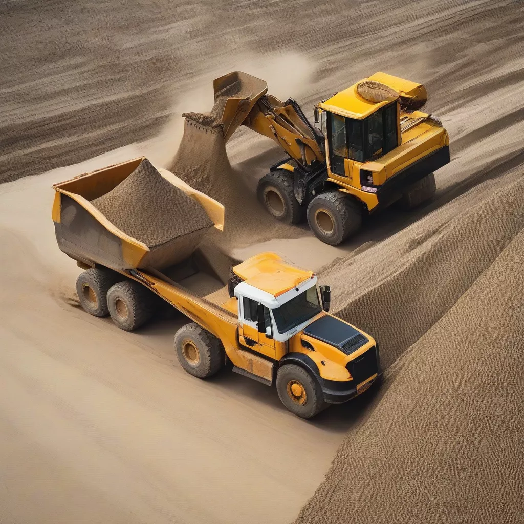 Máy Múc Ô Tô Chở Cát: "Vua Công Trường" Giúp Bạn Vận Hành Nhanh Chóng