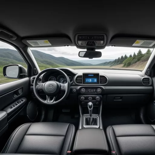 편안하고 넓은 마쓰다 BT50 내부