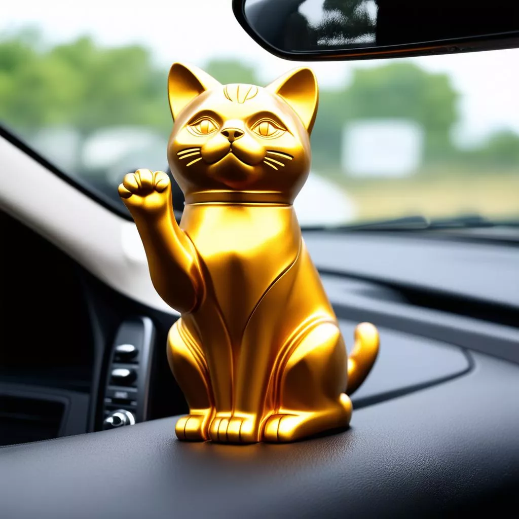Mèo Thần Tài Để Ô Tô: Lấy May Mắn, Thuận Lợi Trên Mọi Nẻo Đường