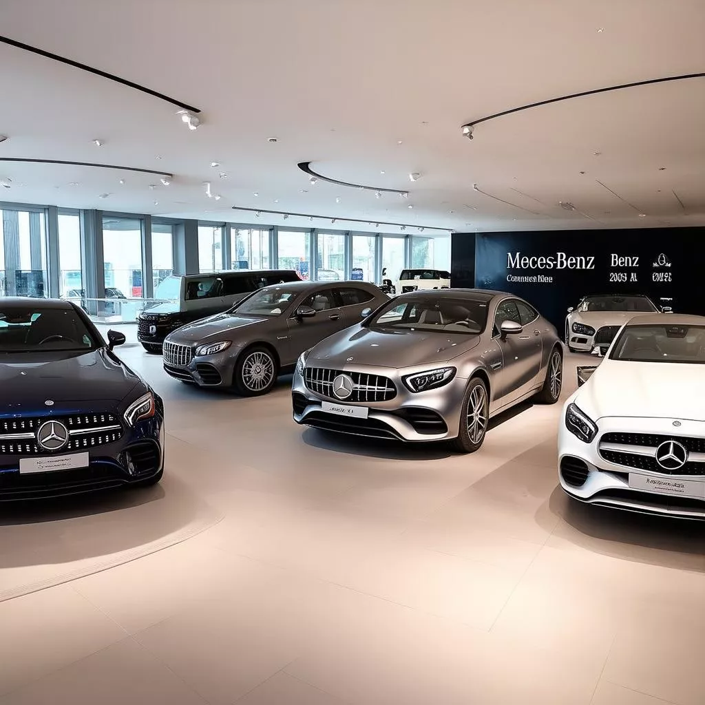 Modern Mercedes-Benz showroom