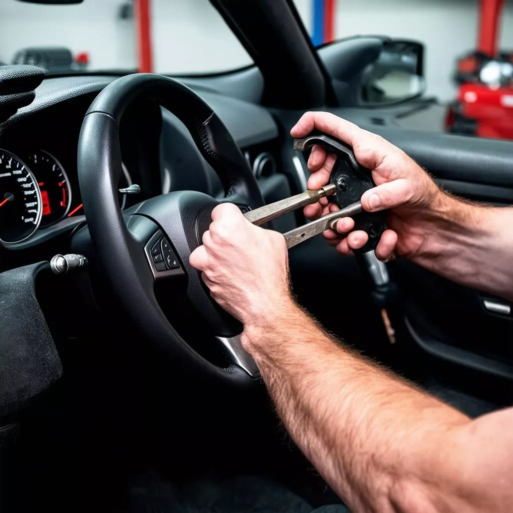 汽车方向盘锁住怎么办？新手自救指南