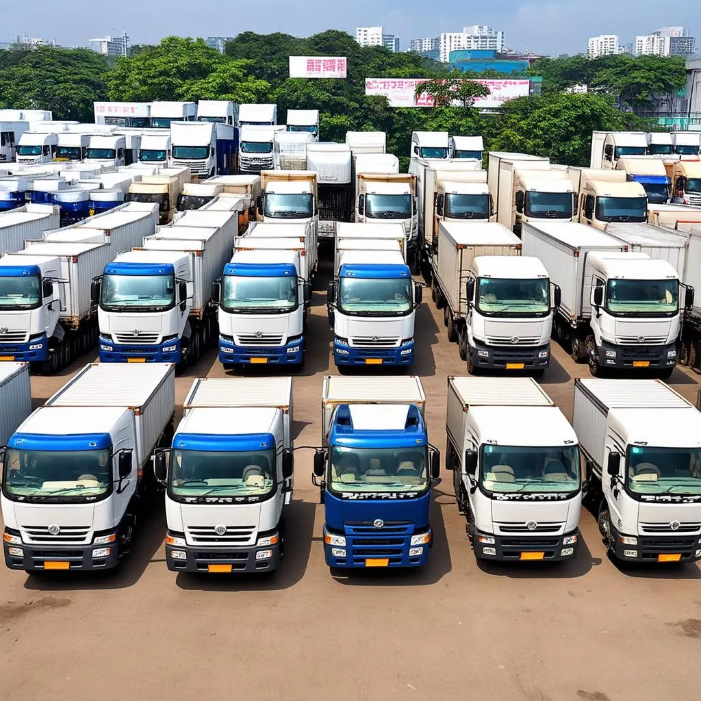 Buying and selling trucks in Hanoi