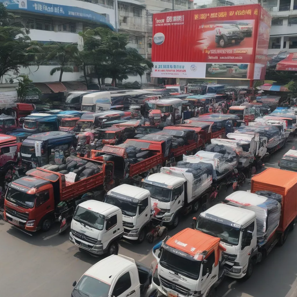 Buying and selling trucks in Hanoi