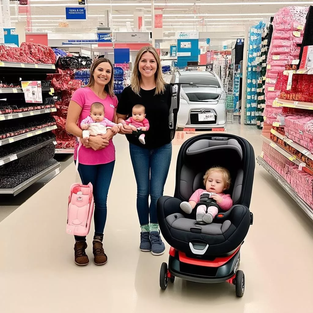 Mua ghế ngồi ô tô cho trẻ tại cửa hàng