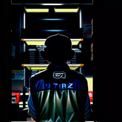 Customer purchasing Isuzu parts at a dealership