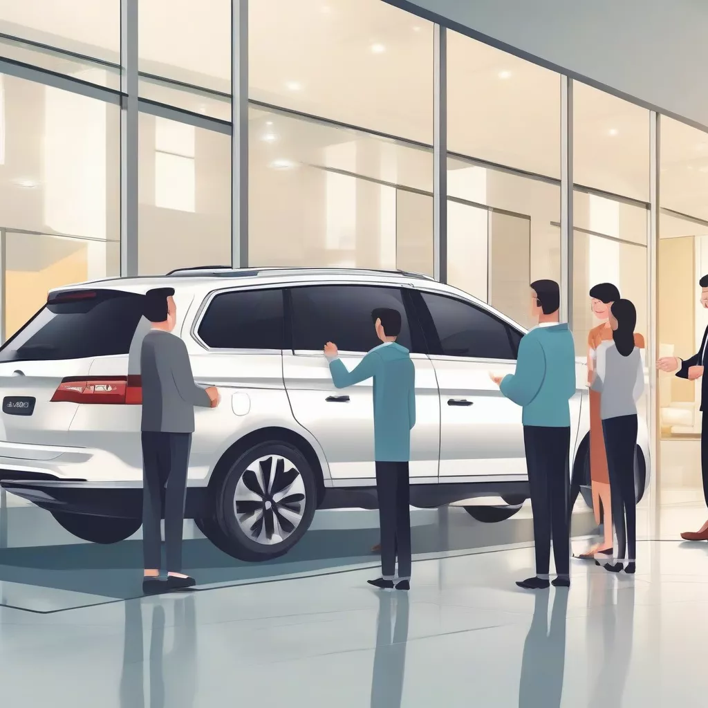 Gia đình lựa chọn xe ô tô 7 chỗ tại đại lý