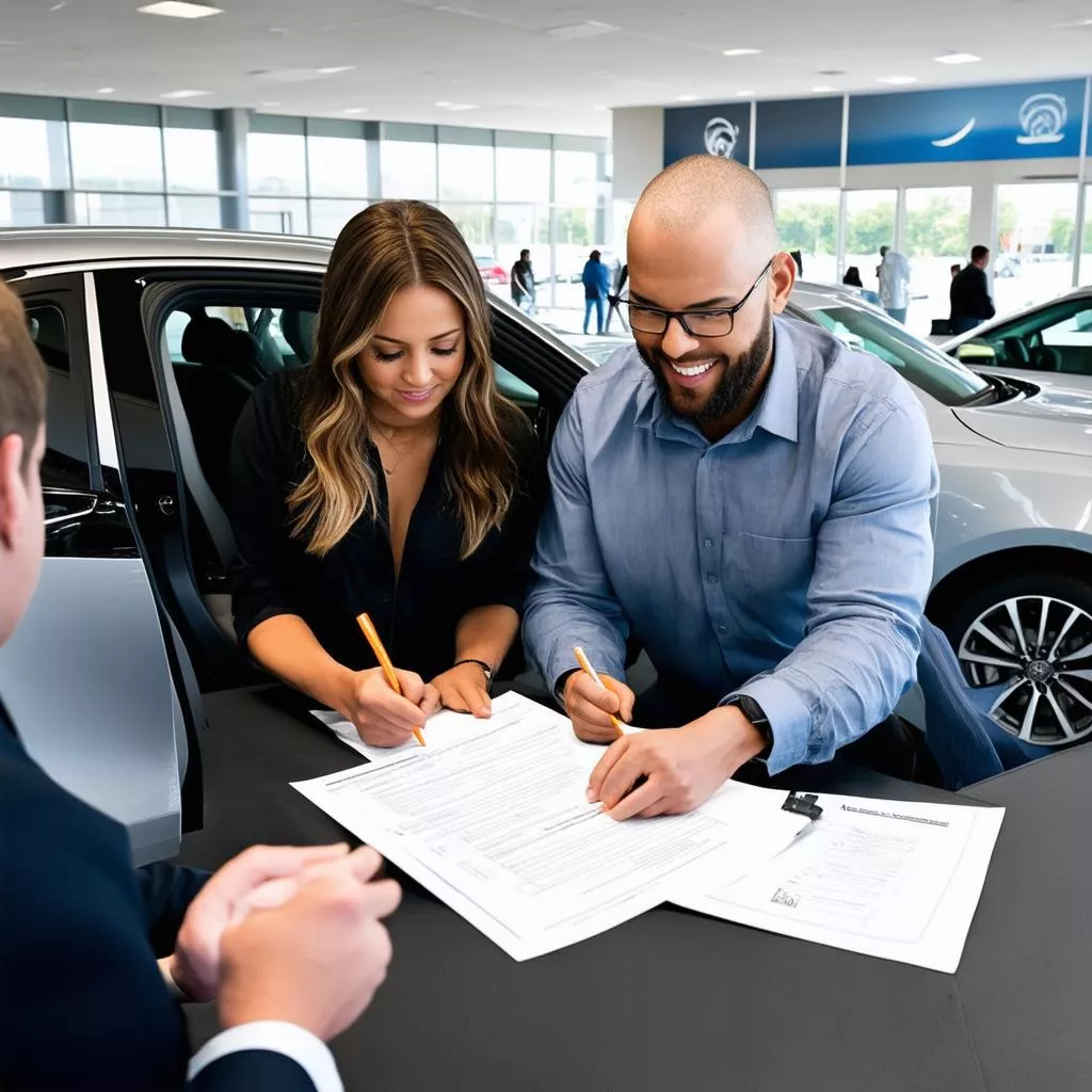 Buying a car at a dealership