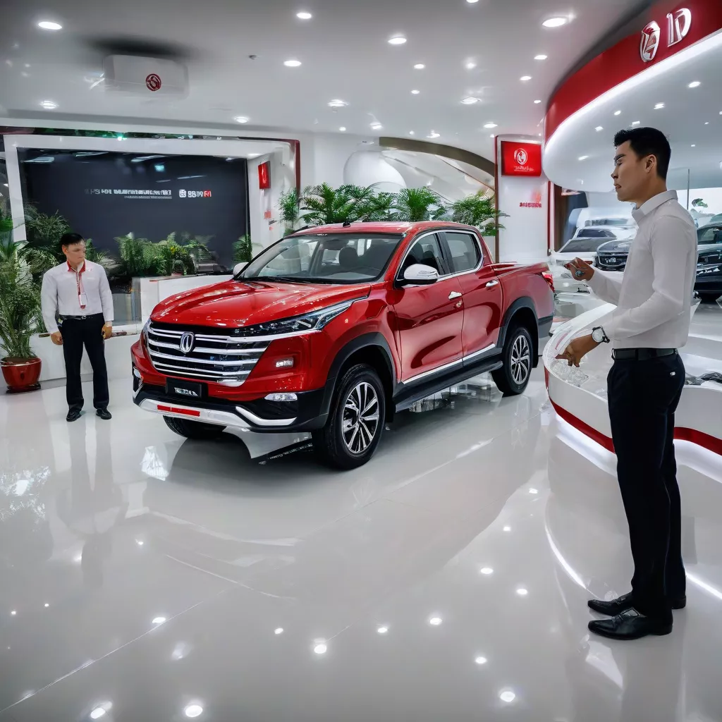 Xe tải Dongfeng được trưng bày tại showroom Xe Tải Hà Nội
