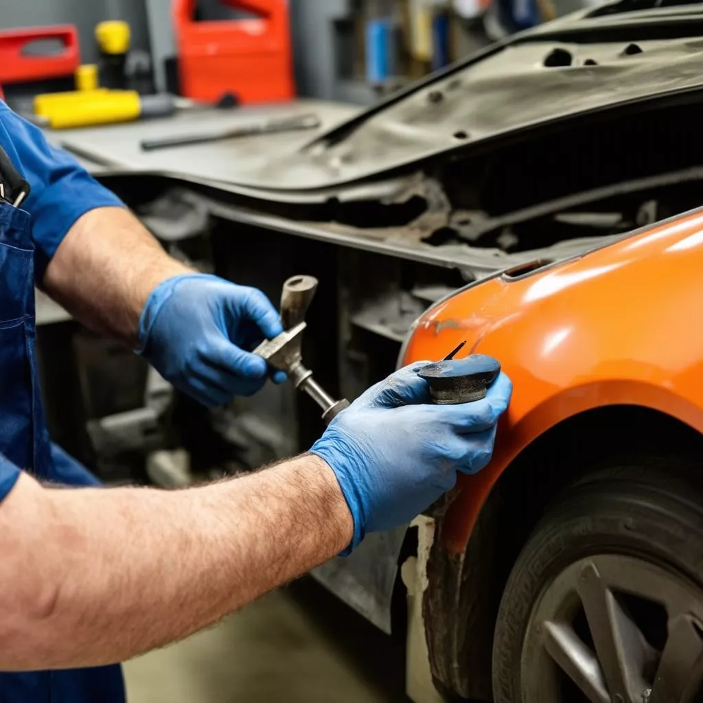 Nghề làm đồng xe ô tô