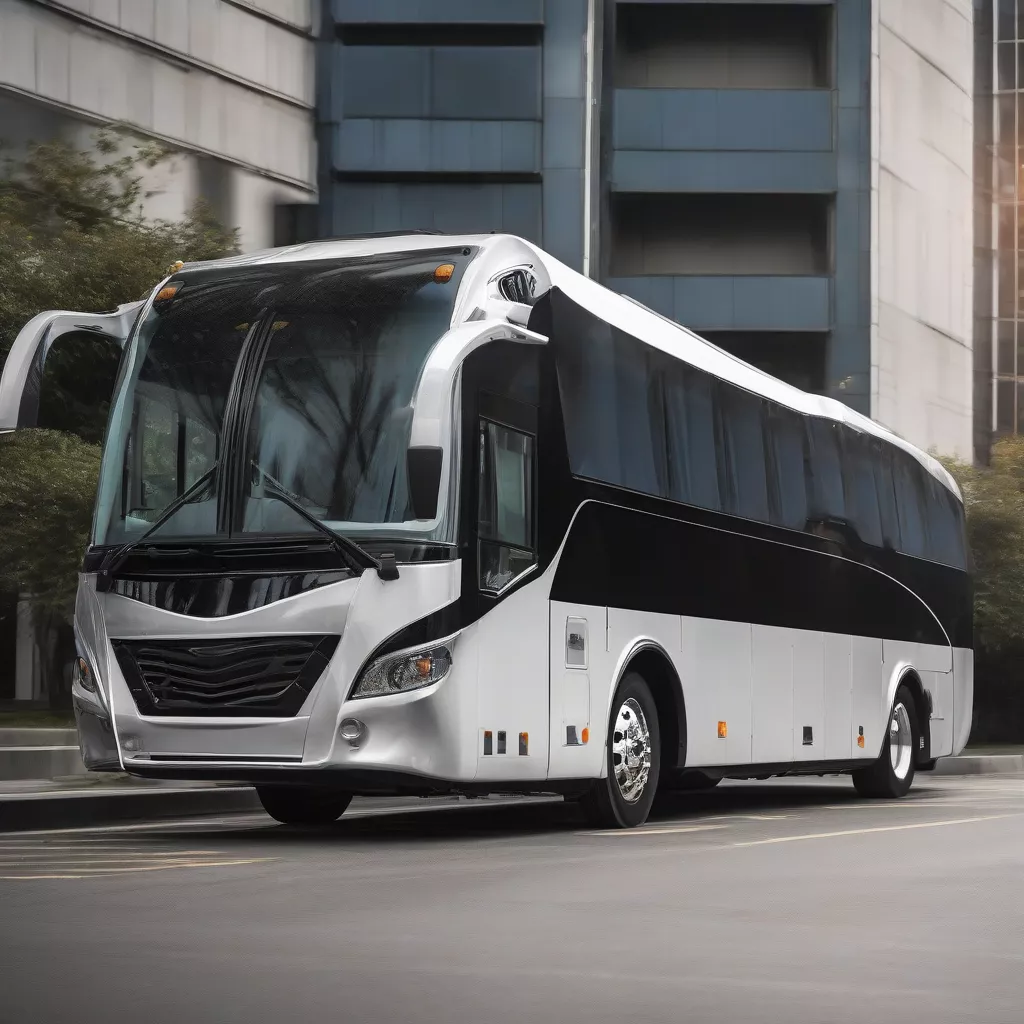 Extérieur d'un autocar luxueux