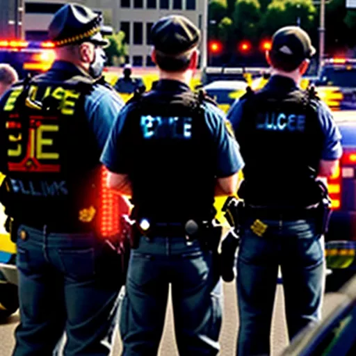 Warga membantu polisi memeriksa truk mencurigakan