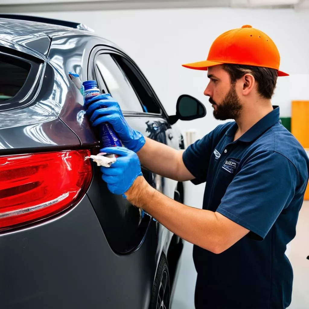 Người thợ sơn ô tô chuyên nghiệp