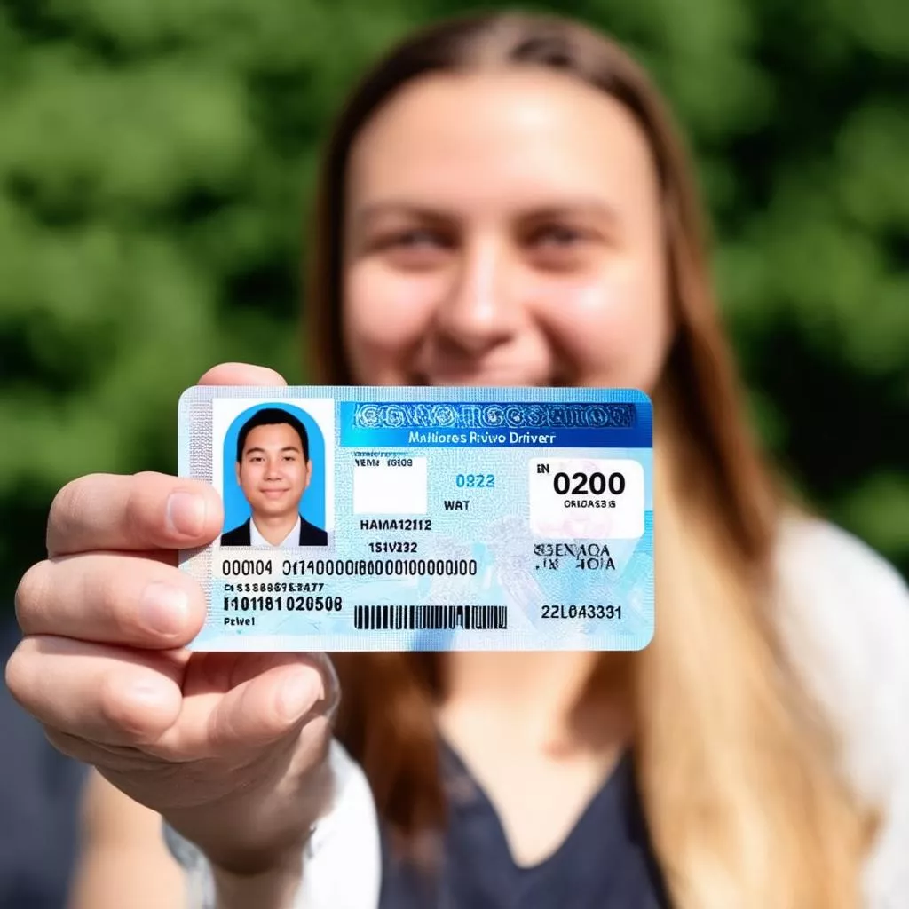 Nhận giấy phép lái xe ô tô mới