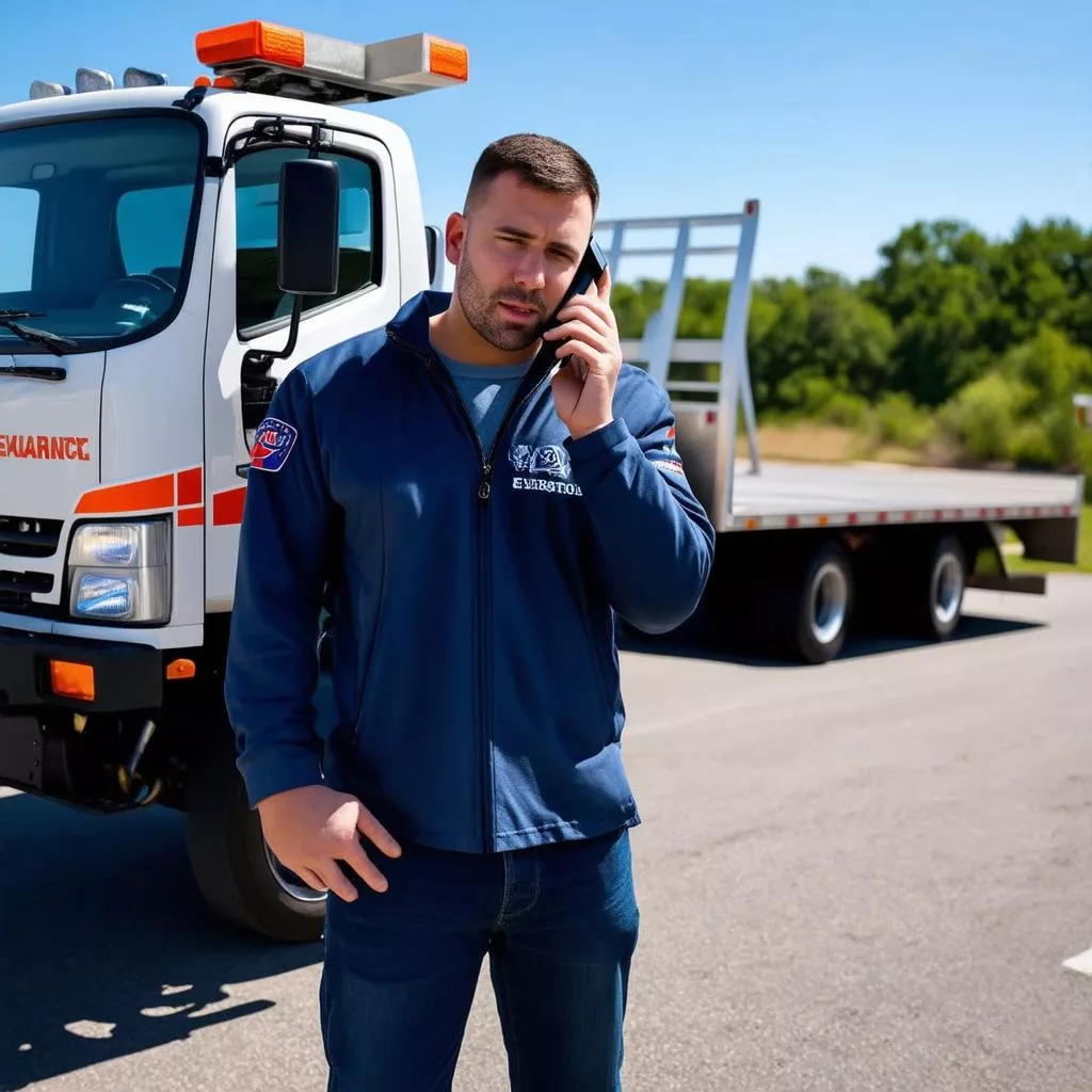 Nhân viên cứu hộ ô tô