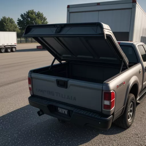 Staff inspecting the height of a truck bed