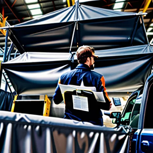 화물차 덮개 상담 직원