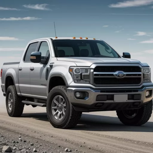 Sales representative assisting a customer with truck selection