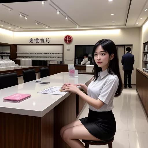 Sales representative assisting a customer at the XE TẢI HÀ NỘI showroom