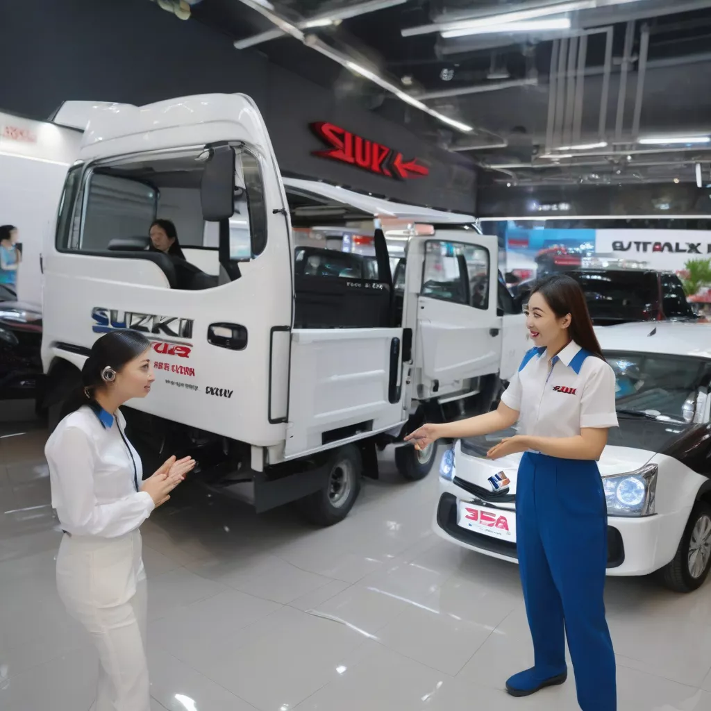 Sales Consultant Assisting Customer at XE TẢI HÀ NỘI Showroom
