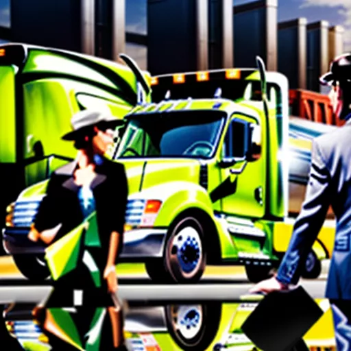 Sales consultant advising on a truck purchase